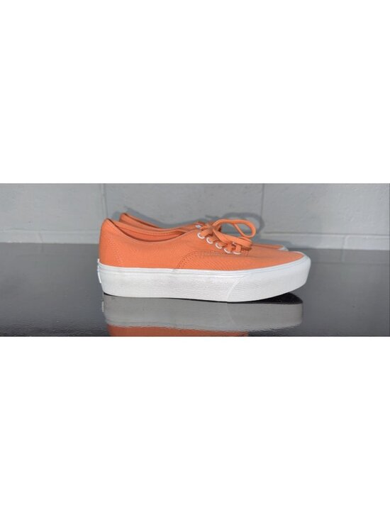VANS Authentic Platform 2.0 Mens Athletic Skate Shoes Size 8.5 Melon Orange main image 7